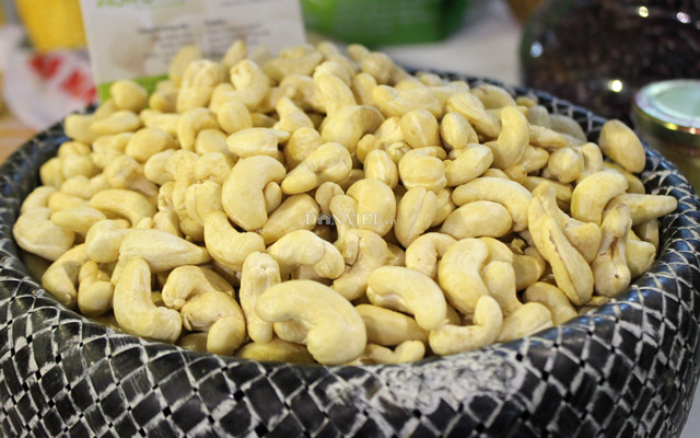 Cashew nut exports increased slightly
